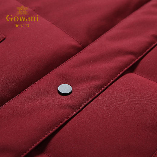 乔万尼冬季白鸭绒修身直筒时尚羽绒服女过膝长款薄EB4T079 商品图3