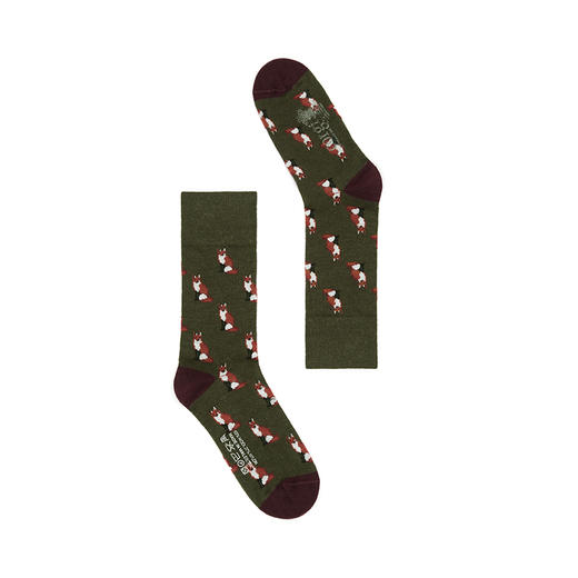 CORGI 男女同款 羊毛袜 小狐狸春秋季 商品图4