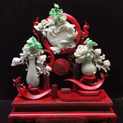 61493翡翠富贵吉祥精品摆件