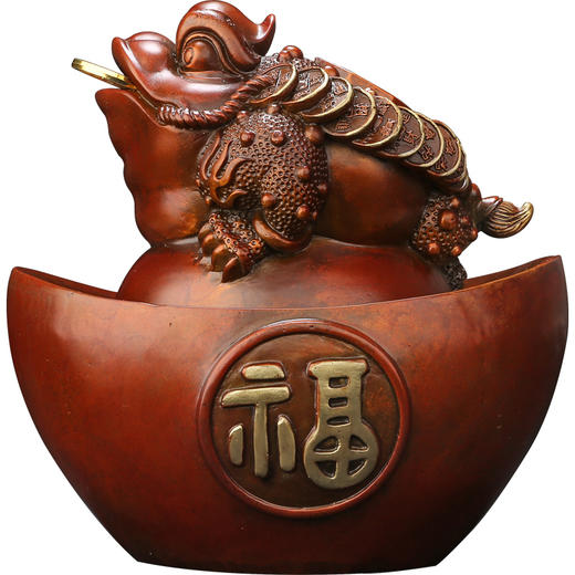 吸财纳福纯铜招财金蟾