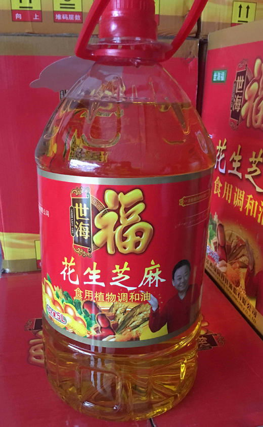 非转基因花生芝麻调和油（5L装) 商品图0