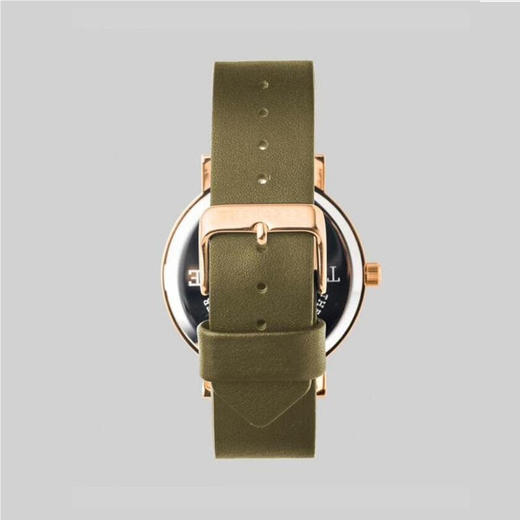 饰品thehorse极简石英皮革腕手表一口价