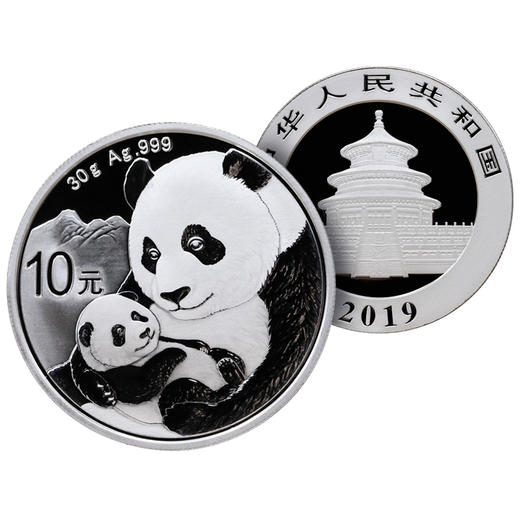 2019年熊猫30克银币 ·中国人民银行发行 商品图0
