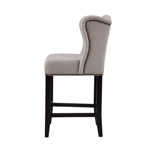 NS家居nsfurniture软包拉点铆钉低吧椅NSBA-4031B*WDS-203 商品图1