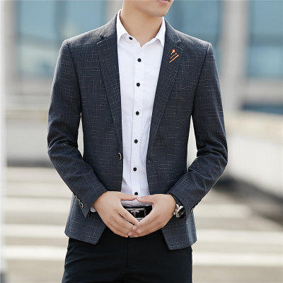 【服饰鞋包】秋季男士休闲西服韩版修身小西装外套男便西潮加绒单西男上衣 商品图6