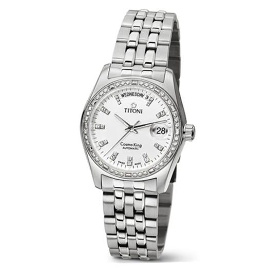 梅花titoni cosmo queen宇宙系列男士机械手表 787s-db-307