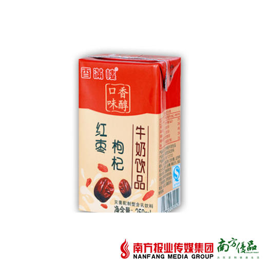 香满楼红枣枸杞牛奶  250ml/盒  12盒/箱 商品图2