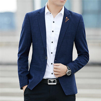 【服饰鞋包】秋季男士休闲西服韩版修身小西装外套男便西潮加绒单西男上衣 商品图8