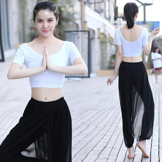 舞韵瑜伽服套装女新款飘逸瑜珈健身服 演出舞蹈服J1012+J2012 商品图2