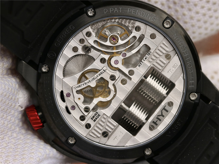 (cy厂)hyt 全自动机械男表 日本精工nh05全自动机械机芯改造而成 直径