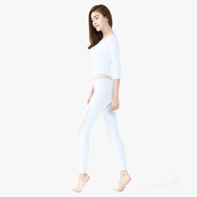 菩媞18秋冬新款 网纱拼接 性感美背弹力时尚空中舞韵速干透气连体服L570