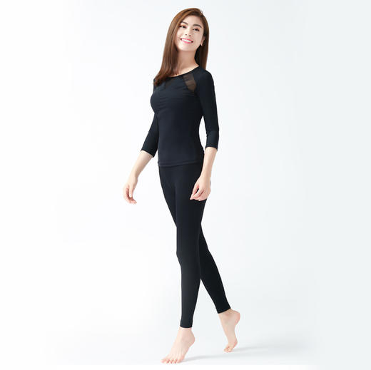 菩媞瑜伽服套装 速干健身房服韩国跳操服踩脚裤跑步服 商品图0