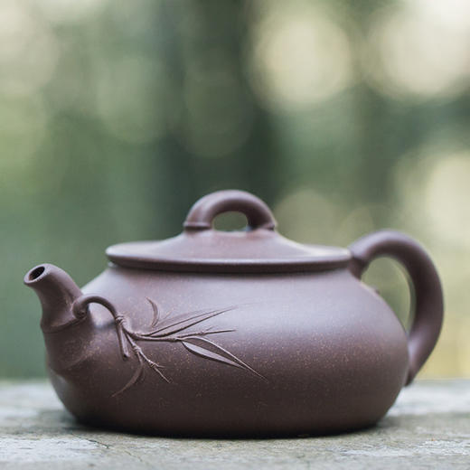 青山精选 范小芬.凤尾竹 紫砂壶(320cc,现货7天内顺丰包邮)