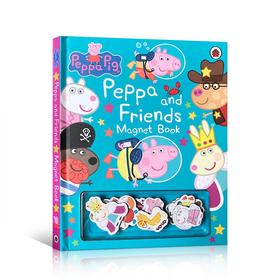【中商原版】小猪佩奇和她的朋友 英文原版 Peppa Pig Peppa and Friends 精装磁铁游戏书 粉红猪小妹故事绘本 3-6岁