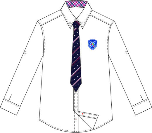 遵师附校-男长袖衬衫 - 校服1号店