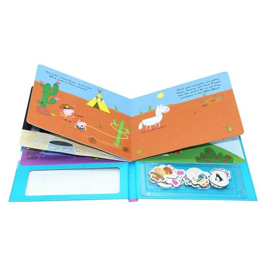 【中商原版】小猪佩奇和她的朋友 英文原版 Peppa Pig Peppa and Friends 精装磁铁游戏书 粉红猪小妹故事绘本 3-6岁 商品图1