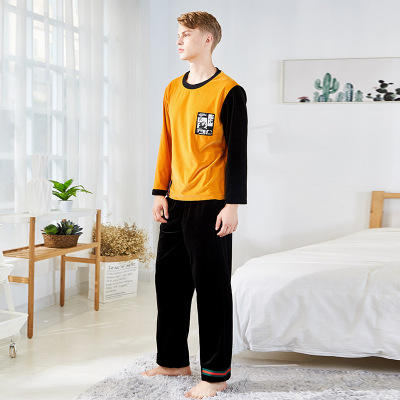【服饰鞋包】秋冬男士睡衣 运动服休闲套装批发金丝绒情侣家居服 商品图5