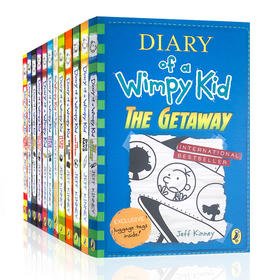 【送音频】小屁孩日记1-12册 全套12本 Diary of a Wimpy Kid 儿童课外读物励志成长校园幽默漫画小说章节桥梁书 漫画绘本 进口英文原版书籍