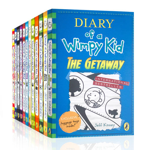 【送音频】小屁孩日记1-12册 全套12本 Diary of a Wimpy Kid 儿童课外读物励志成长校园幽默漫画小说章节桥梁书 漫画绘本 进口英文原版书籍 商品图0