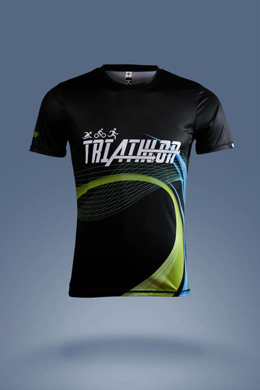 严素跑步TEE,铁人三不,男/女款 特价不退换,轻量 短袖T恤 速干快干 ,严素态度 商品图0