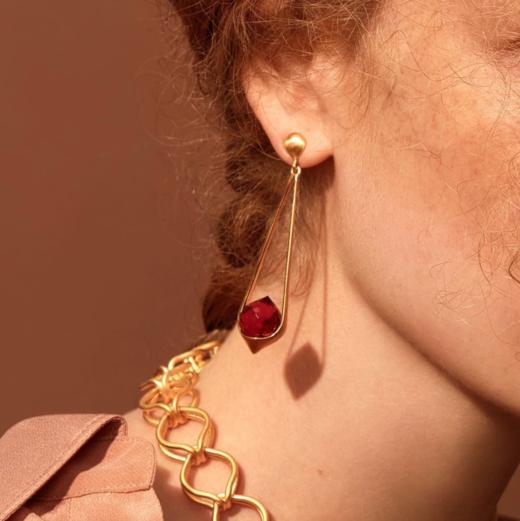 北京仓｜DEAN DAVIDSON-Morocco-天然樱桃石英 耳环［加拿大设计师］ 商品图0