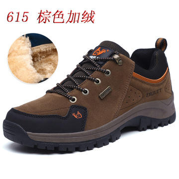 【运动鞋】春秋冬棉鞋户外登山男鞋低帮运动鞋徒步鞋男旅游鞋反绒加绒 商品图2