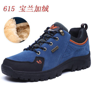 【运动鞋】春秋冬棉鞋户外登山男鞋低帮运动鞋徒步鞋男旅游鞋反绒加绒 商品图3
