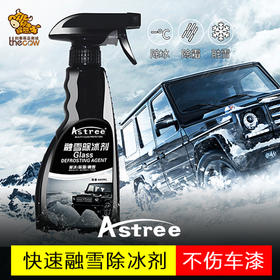 Astree 车窗玻璃快速除冰剂 汽车玻璃除冰除霜除雾融雪剂 ALX