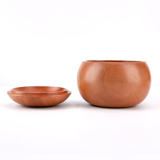 红樱桃棋罐+亮光双面凸锆玉稀土围棋棋子 商品图1