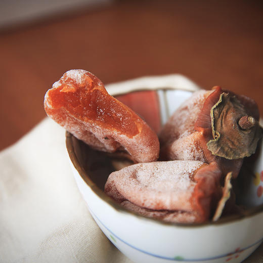 浔隐山 百年老树微霜流心吊柿 500g一斤装 白色礼盒 商品图2