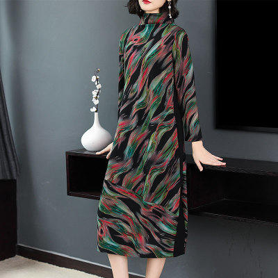 AHM as80159 碎花连衣裙女装2018秋季新款时尚宽松大码 商品图2