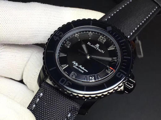 ZF神器★素黑沉稳 自有锋芒 宝珀五十噚 黑武士型号 5015-11C30-52自动机械腕表终极版发售～ 商品图3