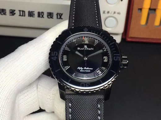 ZF神器★素黑沉稳 自有锋芒 宝珀五十噚 黑武士型号 5015-11C30-52自动机械腕表终极版发售～ 商品图1