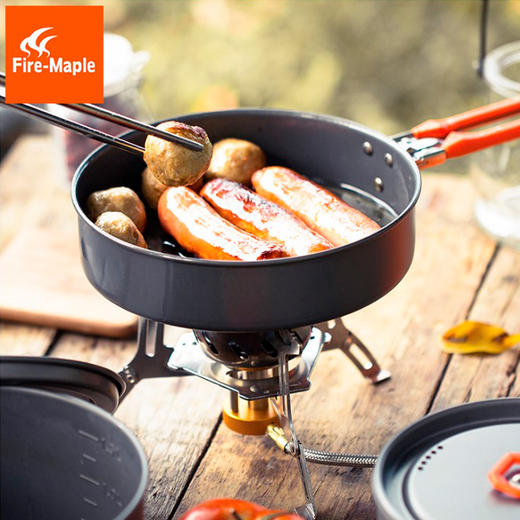 买就送 火枫 家庭野餐防风炉头套锅 套装 2-4人使用 JX100 商品图1