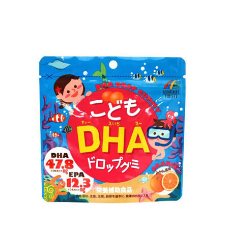 日本佑马道理unimat宝宝儿童甘油dha橘子味90g
