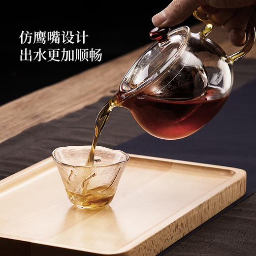 茶壶-泡茶壶-玻璃加厚耐热星缘壶（镜面）2款可选 商品图4