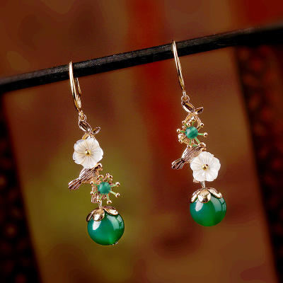 NC 180011 民族风纯银长款耳环古风耳坠 商品图3