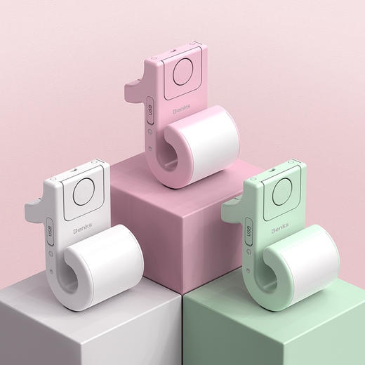 benks手机补光灯音符手机支架可调节光亮度自拍补光