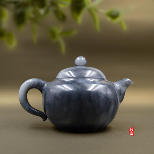 和田玉（青花）玉壶--圆榕壶（宋鸣放）373.43G 商品图3