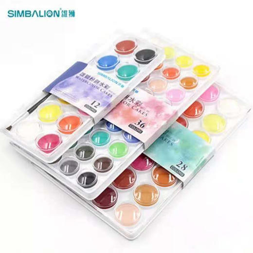 台湾雄狮固体水粉12色/16色/28色/36色0 商品图0