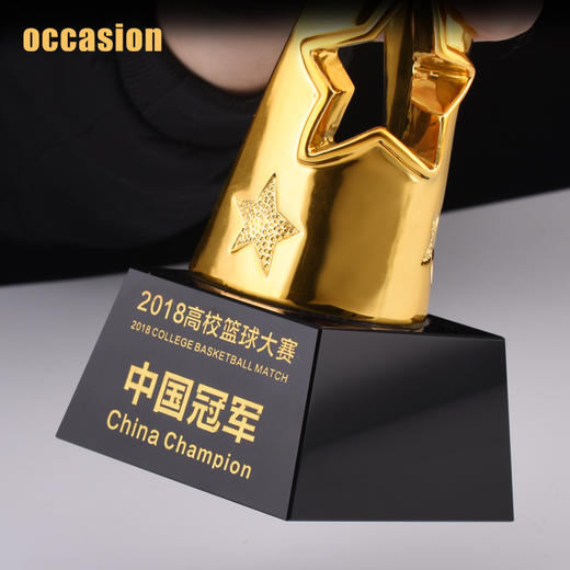 篮球奖杯定制 足球奖品定做 nba冠军比赛纪念品 镀金高档创意刻字 商品图4