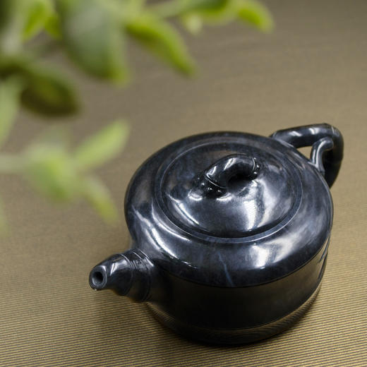 和田玉（青花）玉壶--竹节圆棱壶（宋鸣放6650）296.49g 商品图2