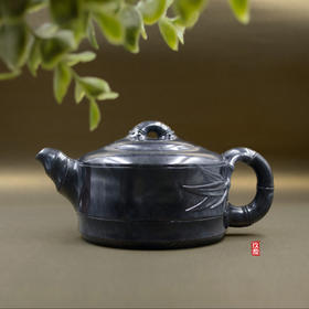 和田玉（青花）玉壶--竹节圆棱壶（宋鸣放6650）296.49g