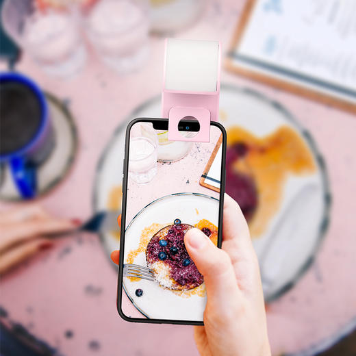 benks手机补光灯音符手机支架可调节光亮度自拍补光