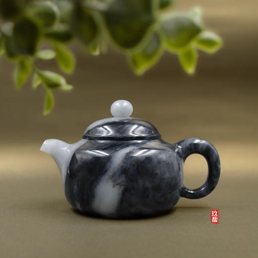 和田玉（青花）玉壶--宫廷壶（宋鸣放）388.07G 商品图3