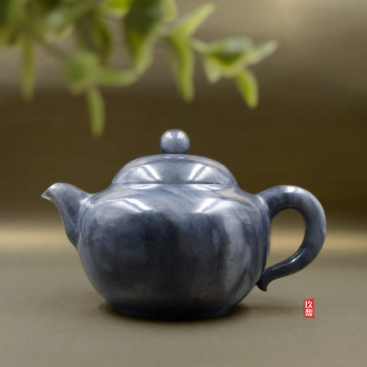 和田玉（青花）玉壶--圆榕壶（宋鸣放）373.43G 商品图2