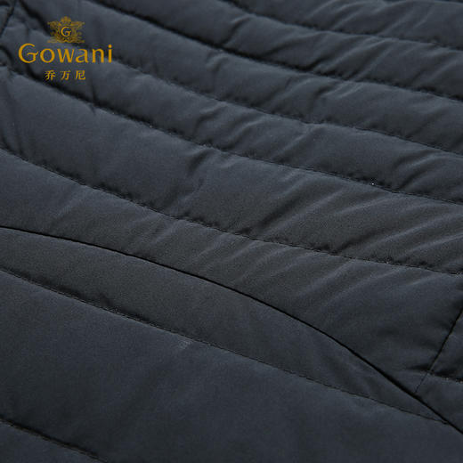 乔万尼冬季修身收腰欧货潮两面穿过膝轻薄羽绒服女长款EB4T073 商品图3