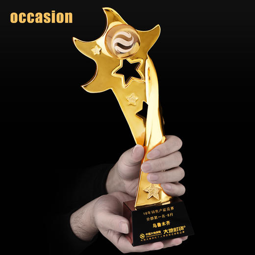 篮球奖杯定制 足球奖品定做 nba冠军比赛纪念品 镀金高档创意刻字 商品图1