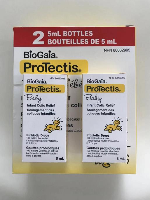 2瓶装BioGaia/拜奥 ProTectis婴幼/儿童益生菌罗伊氏乳杆菌 5ml*2瓶 （2*5ml BioGaia Protectis probiotic Drops）温哥华直邮 商品图1