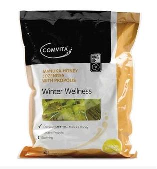 【完税进口】澳洲新西兰comvita 康维他麦卢卡10+蜂蜜蜂胶润喉糖柠檬味500g （新旧包装随机） 商品图1